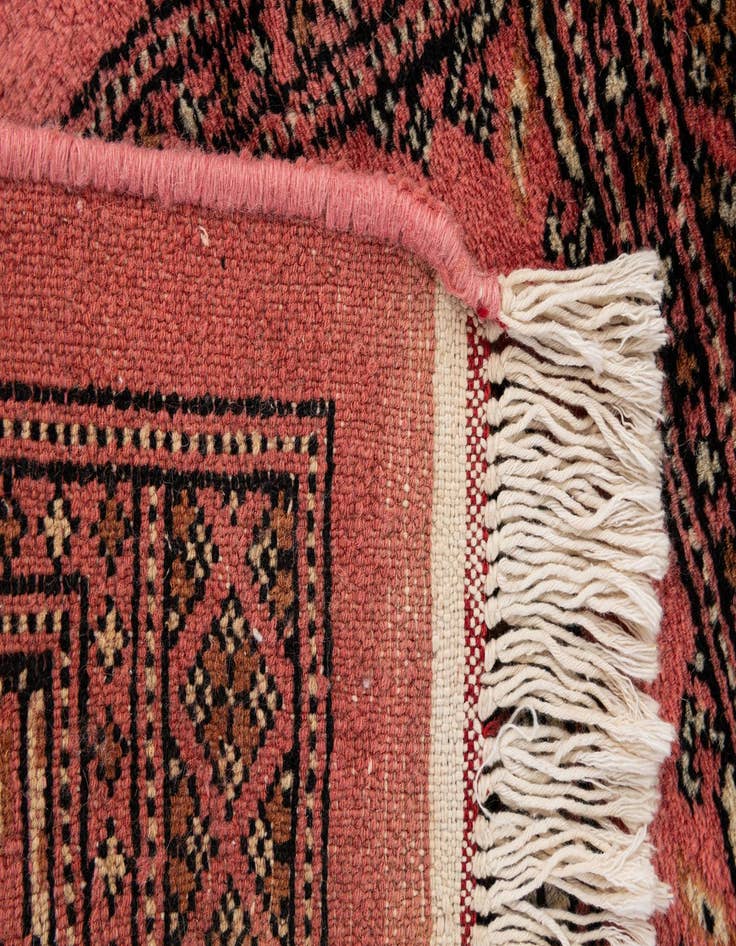 Detail image of  1' 3 x 2' 2  Hand Knotted Afghan Akhche Oriental Wool Rug