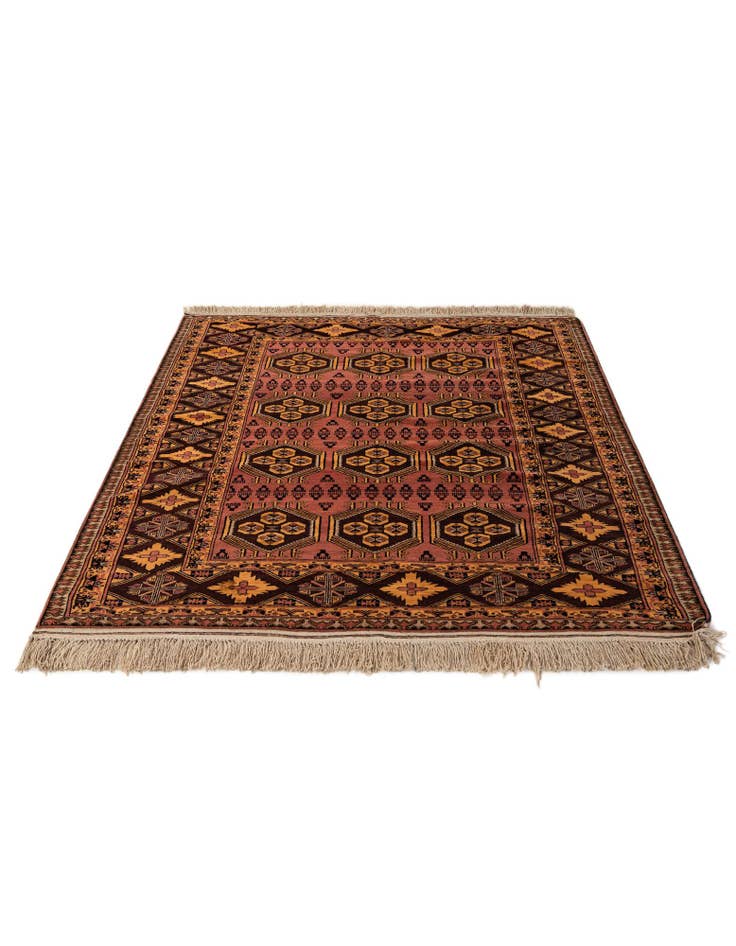 Detail image of  4' 11 x 6' 4  Hand Knotted Anatolian Oriental Wool Rug