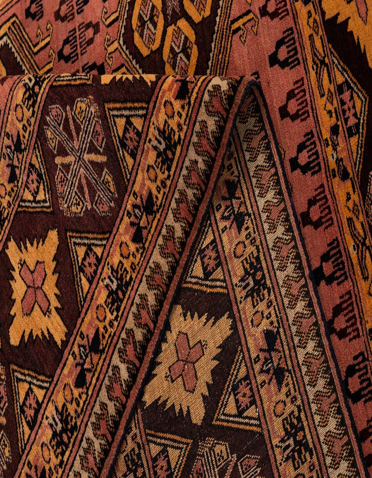 Detail image of  4' 11 x 6' 4  Hand Knotted Anatolian Oriental Wool Rug