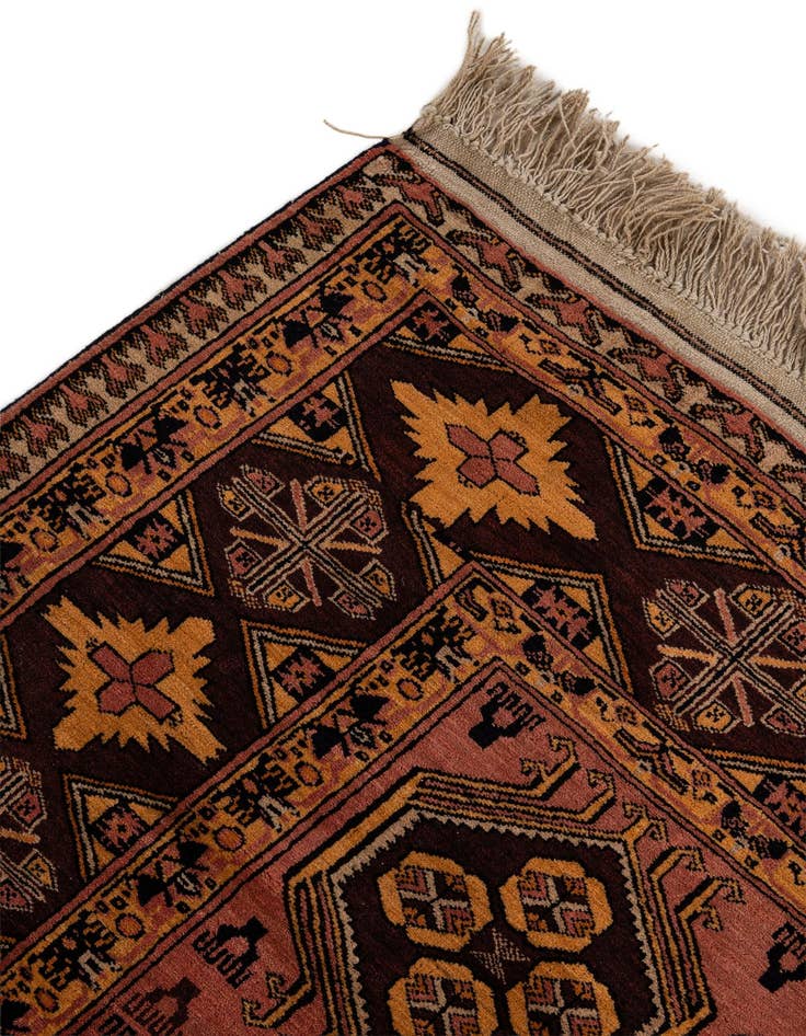 Detail image of  4' 11 x 6' 4  Hand Knotted Anatolian Oriental Wool Rug