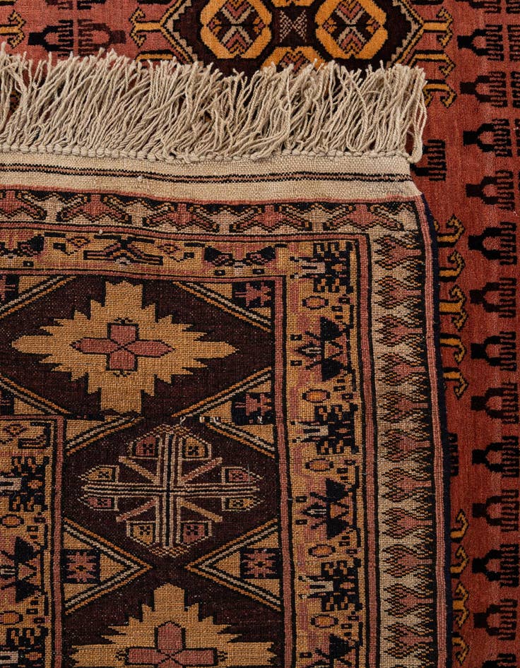 Detail image of  4' 11 x 6' 4  Hand Knotted Anatolian Oriental Wool Rug