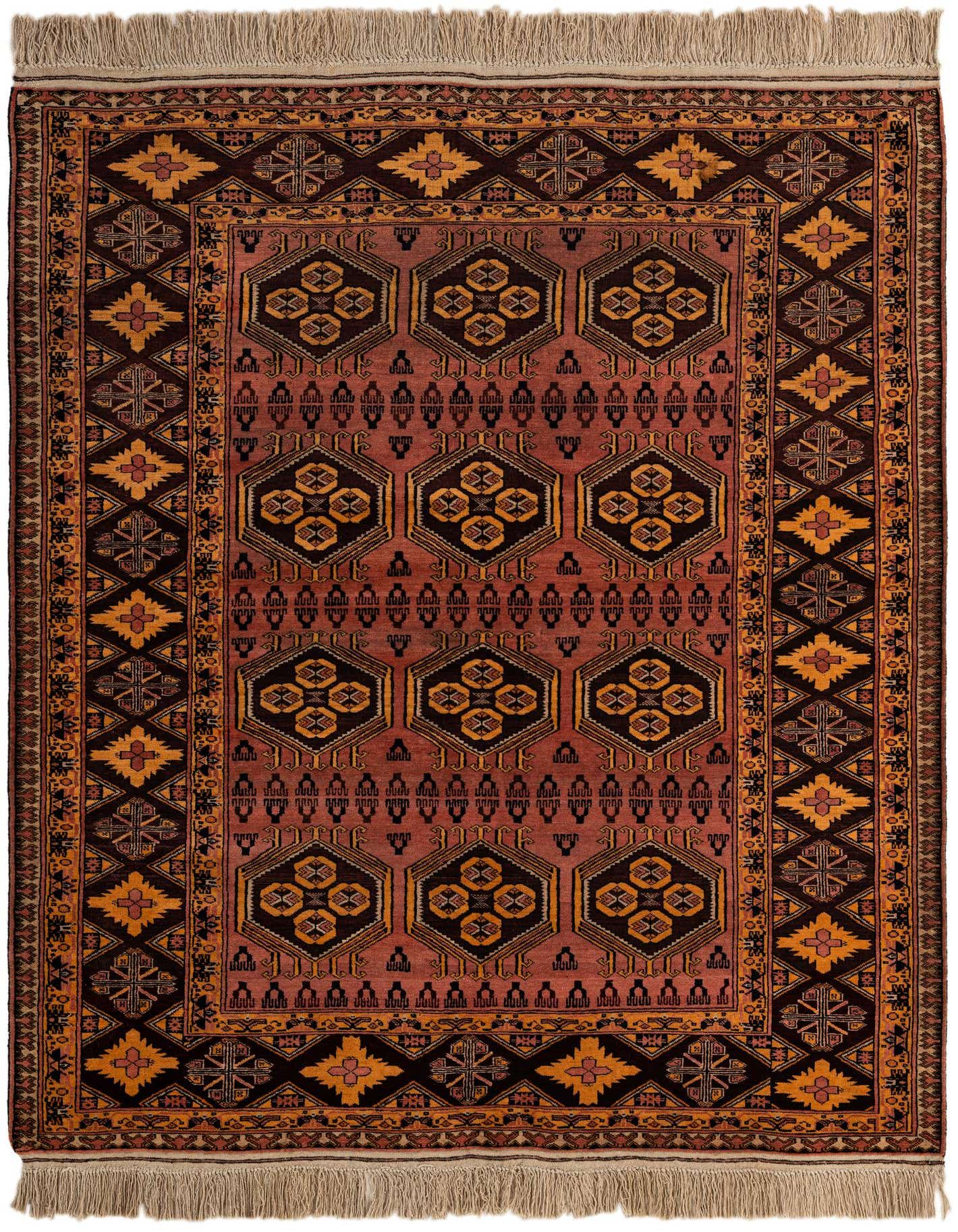 Primary image  4' 11 x 6' 4  Hand Knotted Anatolian Oriental Wool Rug