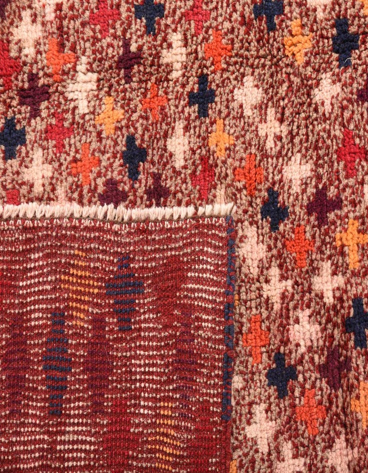 Detail image of  6' 3 x 8' 2  Hand Knotted Balouch Wool Rug