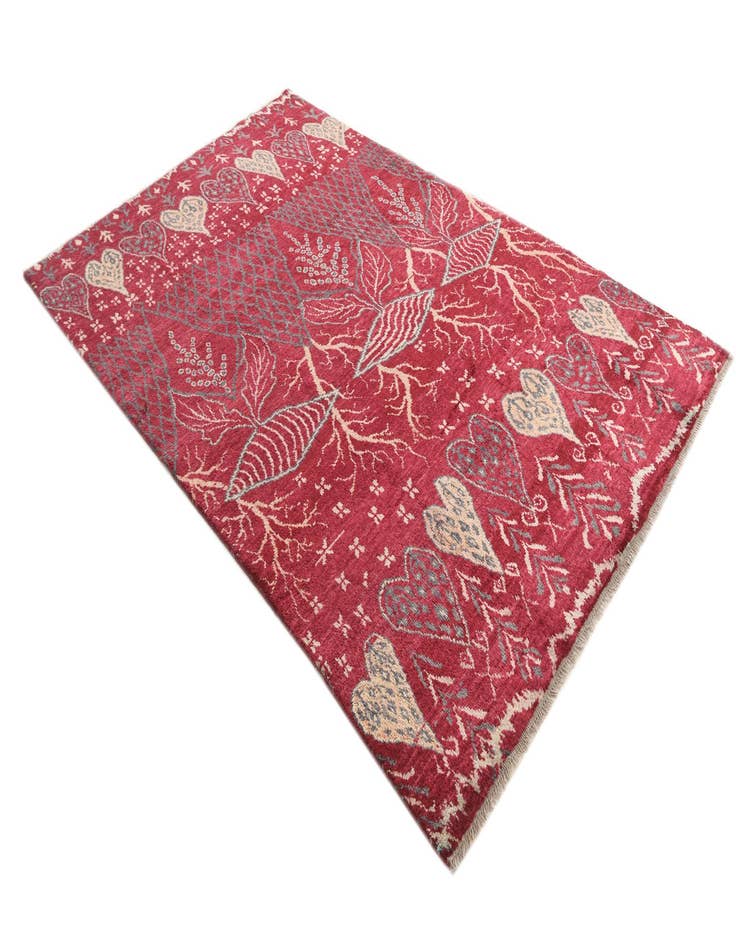 Detail image of  6' 3 x 9' 10  Hand Knotted Balouch Wool Rug