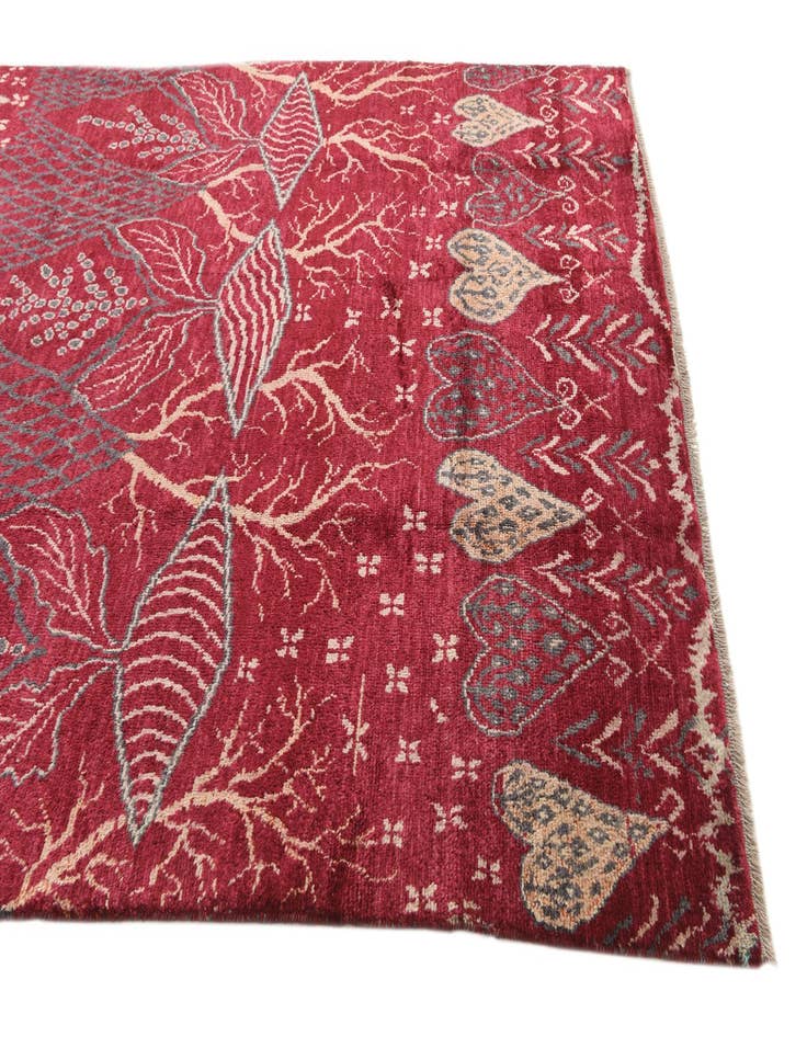 Detail image of  6' 3 x 9' 10  Hand Knotted Balouch Wool Rug