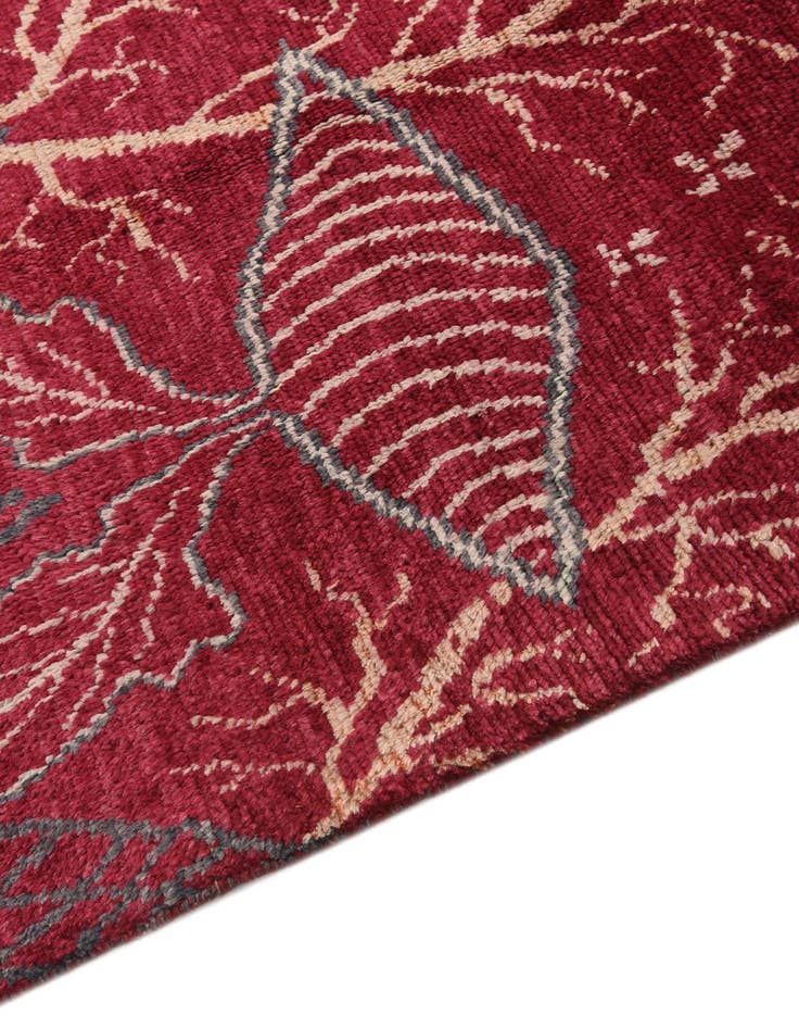 Detail image of  6' 3 x 9' 10  Hand Knotted Balouch Wool Rug
