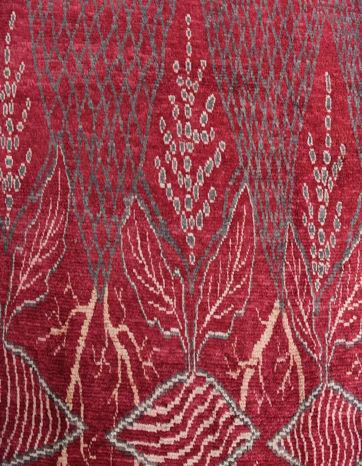 Detail image of  6' 3 x 9' 10  Hand Knotted Balouch Wool Rug