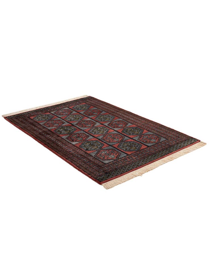 Detail image of  4' 4 x 6' 4  Hand Knotted Bokhara Oriental Wool Rug