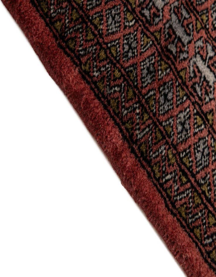 Detail image of  4' 4 x 6' 4  Hand Knotted Bokhara Oriental Wool Rug