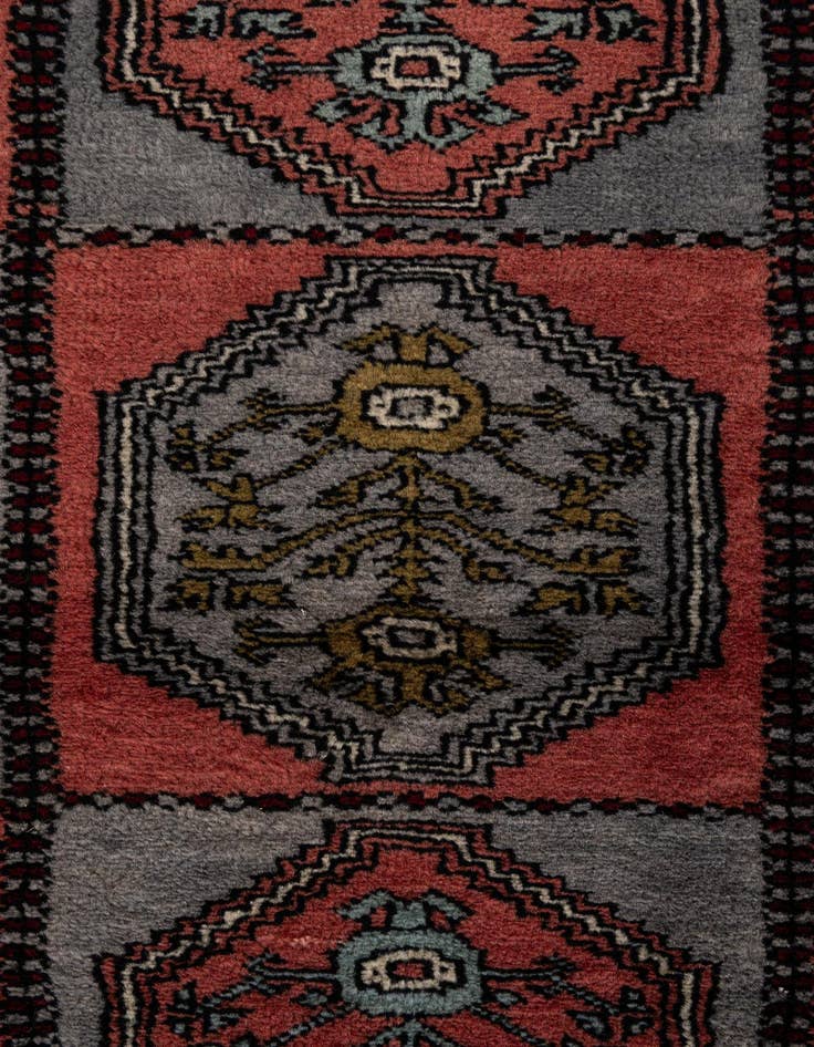 Detail image of  4' 4 x 6' 4  Hand Knotted Bokhara Oriental Wool Rug
