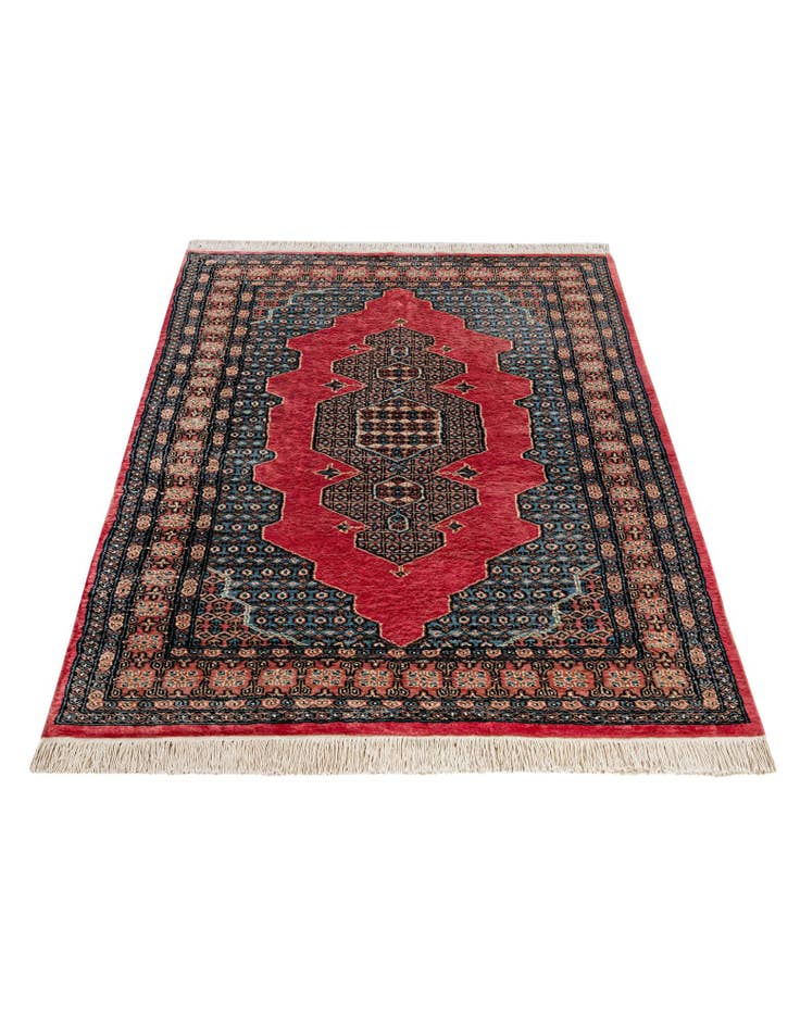 Detail image of  4' 2 x 6' 3  Hand Knotted Bokhara Rug