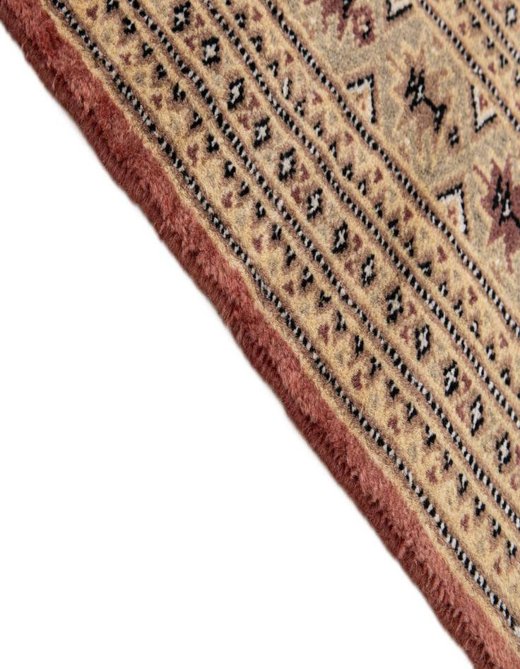 Detail image of  4' 3 x 5' 9  Hand Knotted Bokhara Oriental Rug