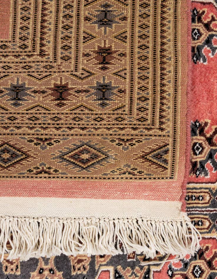 Detail image of  4' 3 x 6' 2  Hand Knotted Bokhara Oriental Rug