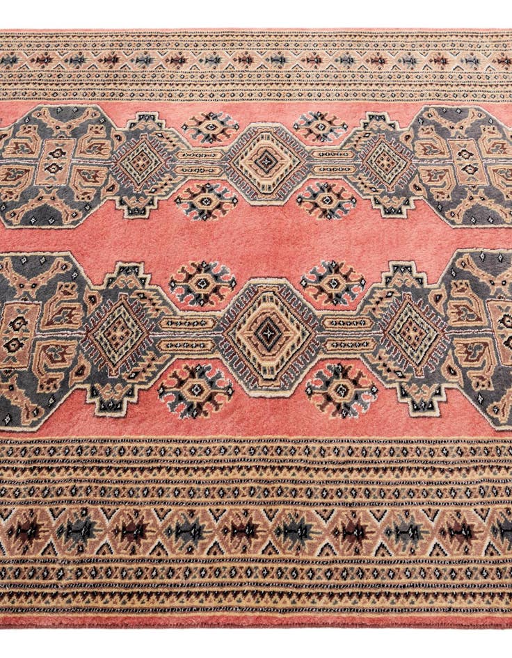 Detail image of  4' 3 x 6' 2  Hand Knotted Bokhara Oriental Rug