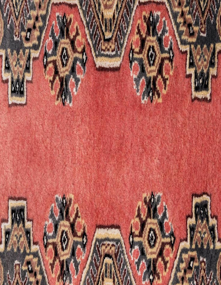 Detail image of  4' 3 x 6' 2  Hand Knotted Bokhara Oriental Rug