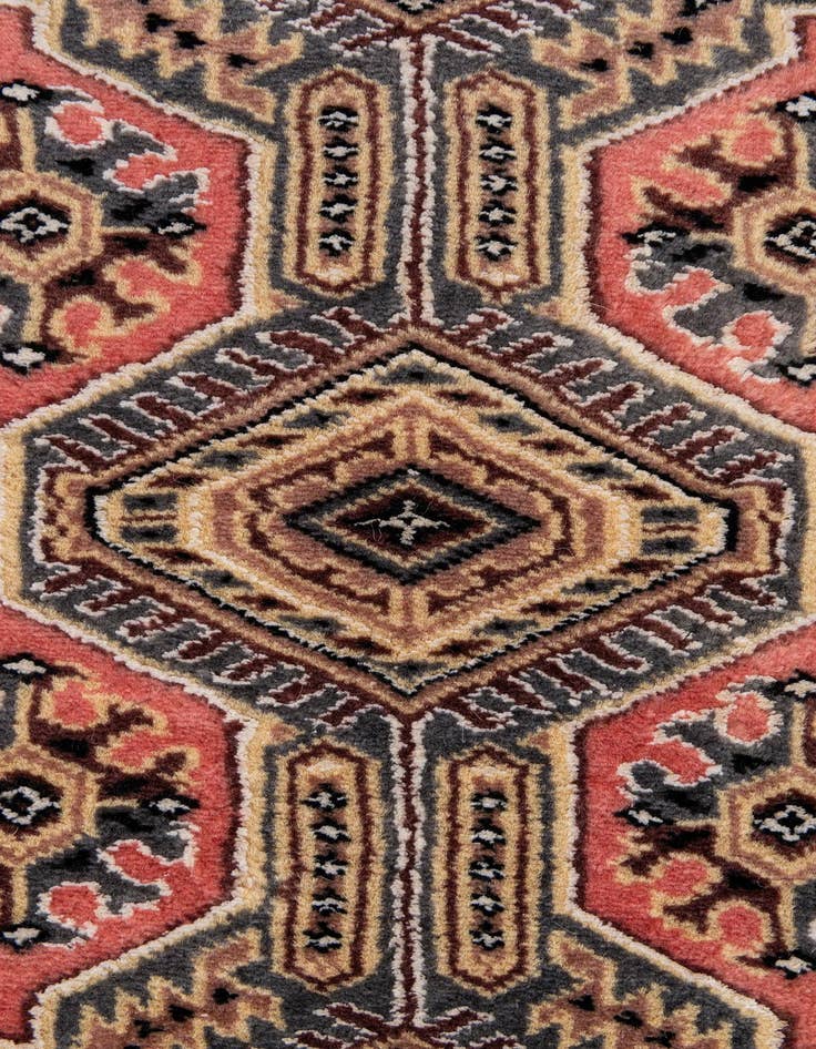 Detail image of  4' 3 x 6' 2  Hand Knotted Bokhara Oriental Rug