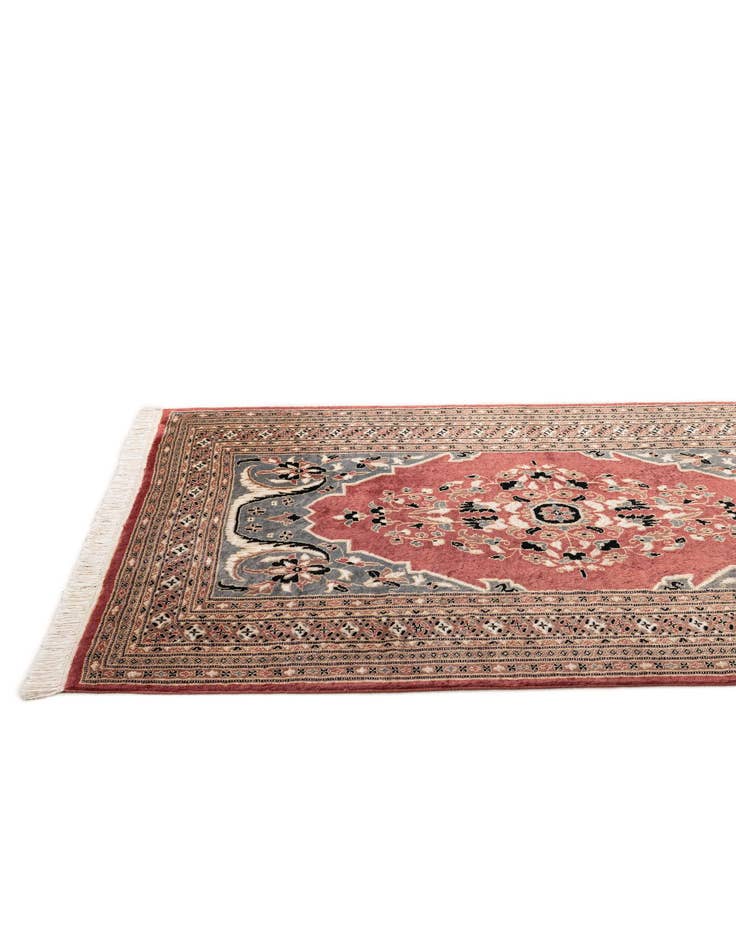 Detail image of  4' 2 x 5' 9  Hand Knotted Bokhara Oriental Rug