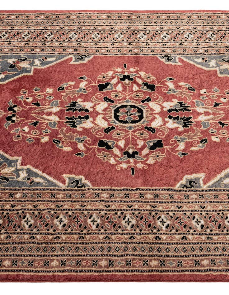Detail image of  4' 2 x 5' 9  Hand Knotted Bokhara Oriental Rug