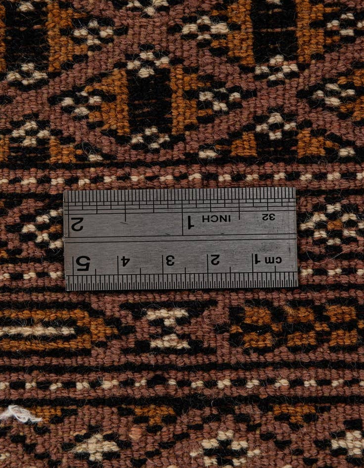 Detail image of  4' 3 x 6' 4  Hand Knotted Bokhara Oriental Wool Rug