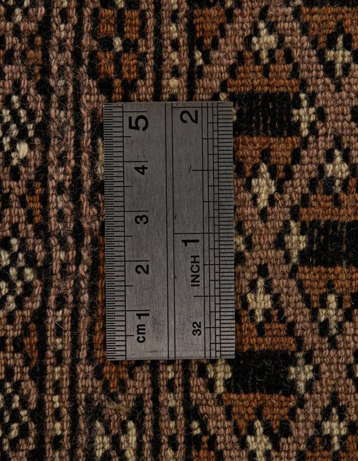 Detail image of  4' 2 x 6' 1  Hand Knotted Bokhara Oriental Wool Rug