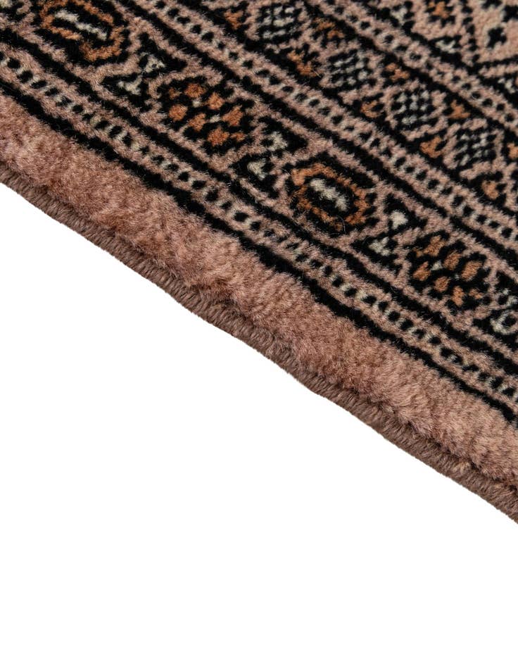 Detail image of  4' 2 x 6' 1  Hand Knotted Bokhara Oriental Wool Rug