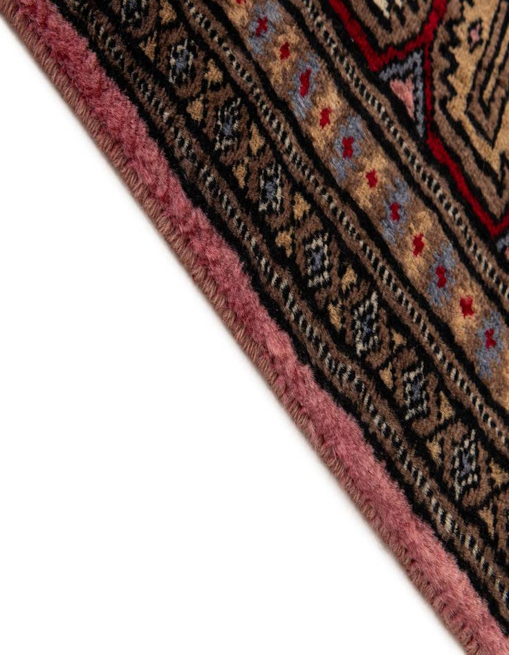 Detail image of  4' 3 x 6' 4  Hand Knotted Bokhara Wool Rug