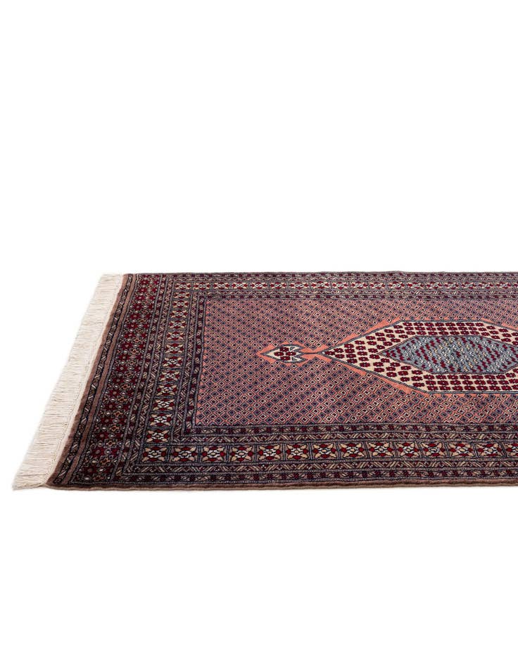 Detail image of  4' 3 x 6' 2  Hand Knotted Bokhara Wool Rug