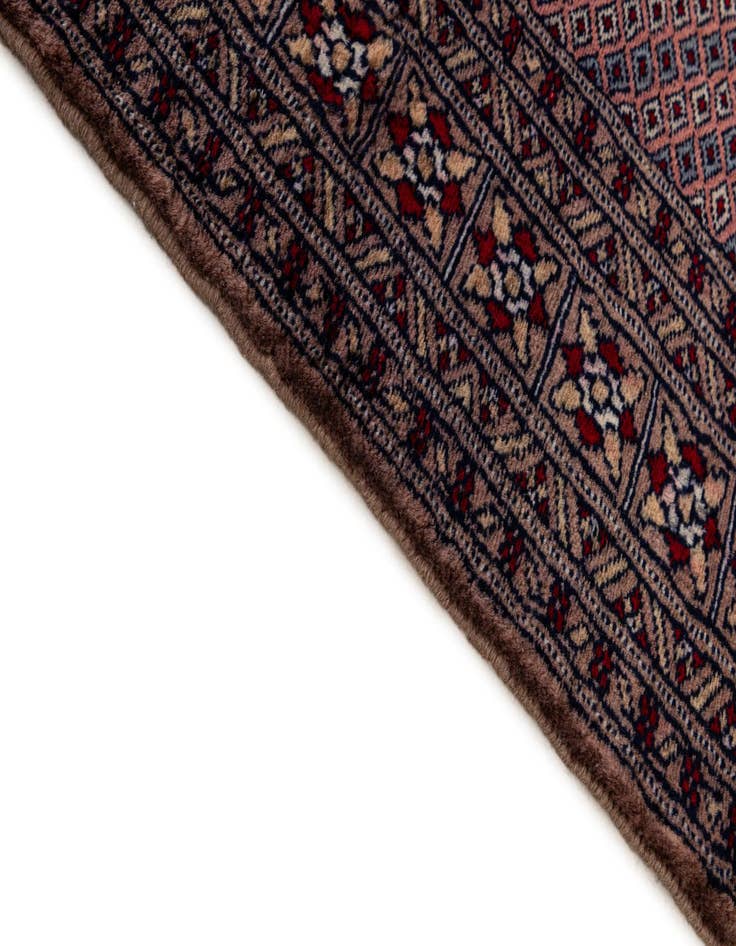 Detail image of  4' 3 x 6' 2  Hand Knotted Bokhara Wool Rug