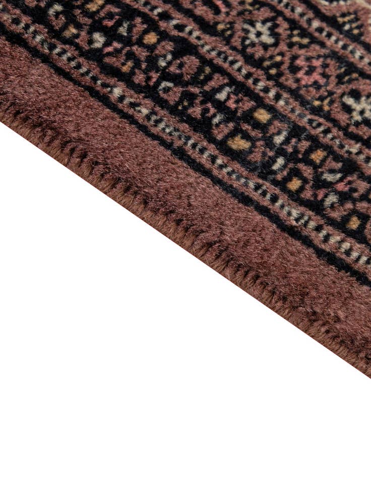 Detail image of  4' 2 x 5' 9  Hand Knotted Bokhara Oriental Wool Rug