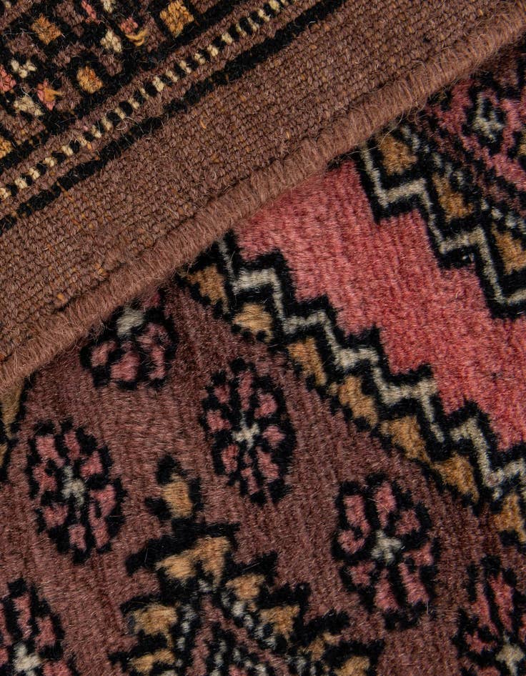 Detail image of  4' 2 x 5' 9  Hand Knotted Bokhara Oriental Wool Rug