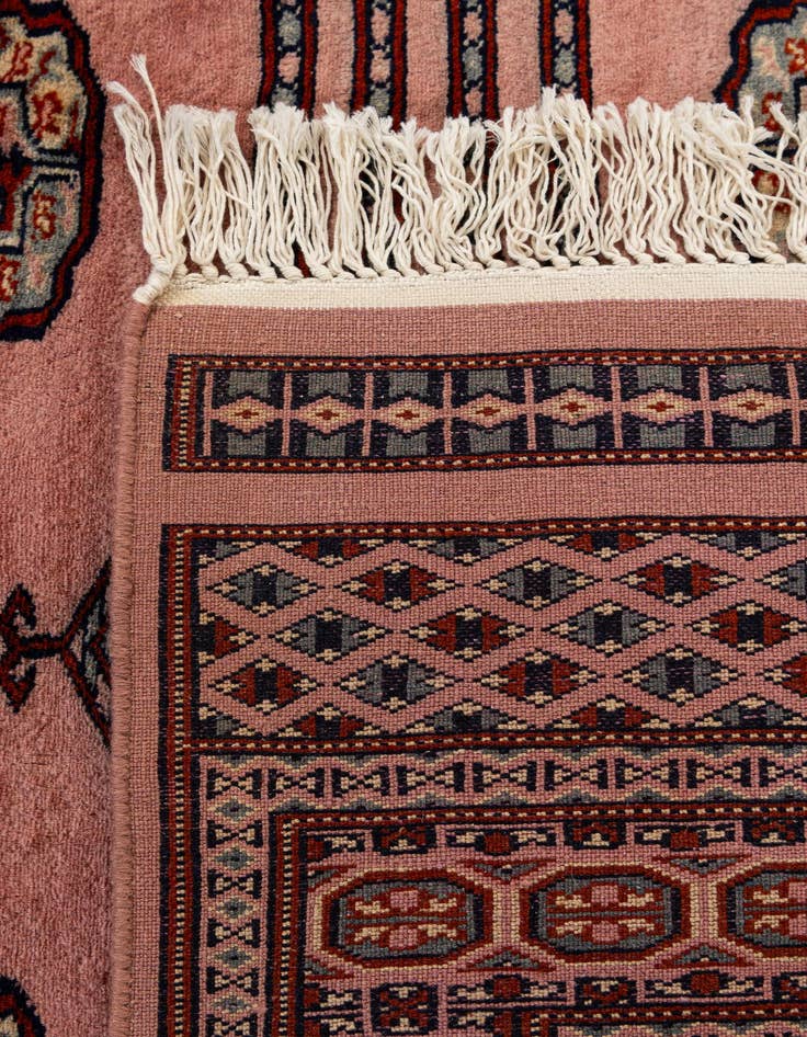 Detail image of  4' x 6' 6  Hand Knotted Bokhara Oriental Wool Rug