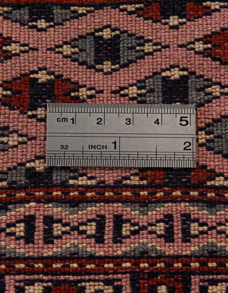 Detail image of  4' x 6' 6  Hand Knotted Bokhara Oriental Wool Rug