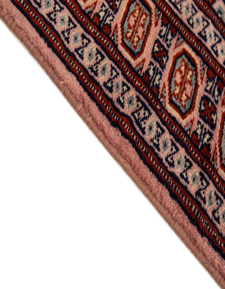Detail image of  4' x 6' 6  Hand Knotted Bokhara Oriental Wool Rug