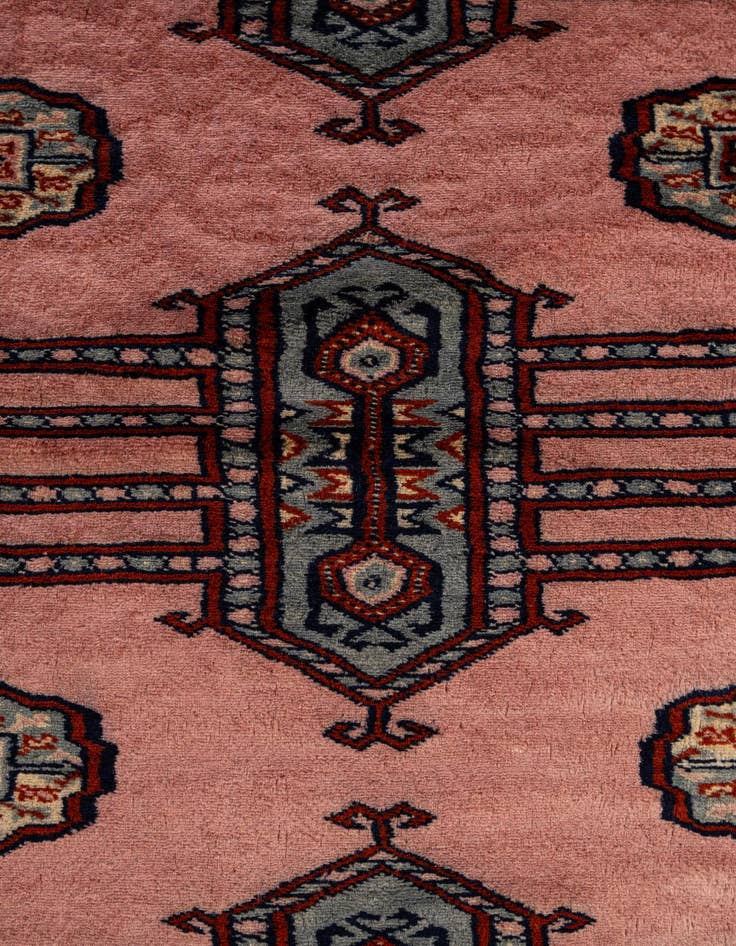 Detail image of  4' x 6' 6  Hand Knotted Bokhara Oriental Wool Rug