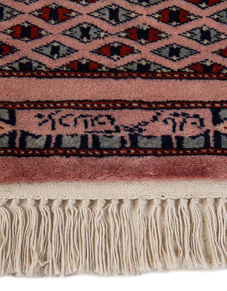 Detail image of  4' x 6' 6  Hand Knotted Bokhara Oriental Wool Rug