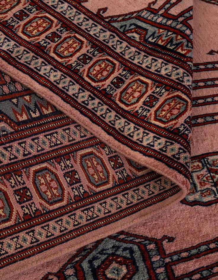 Detail image of  4' x 6' 6  Hand Knotted Bokhara Oriental Wool Rug