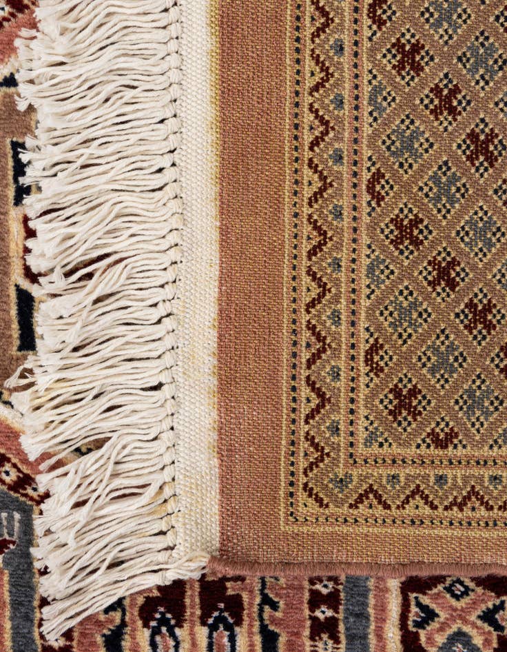 Detail image of  4' 2 x 6' 6  Hand Knotted Bokhara Rug