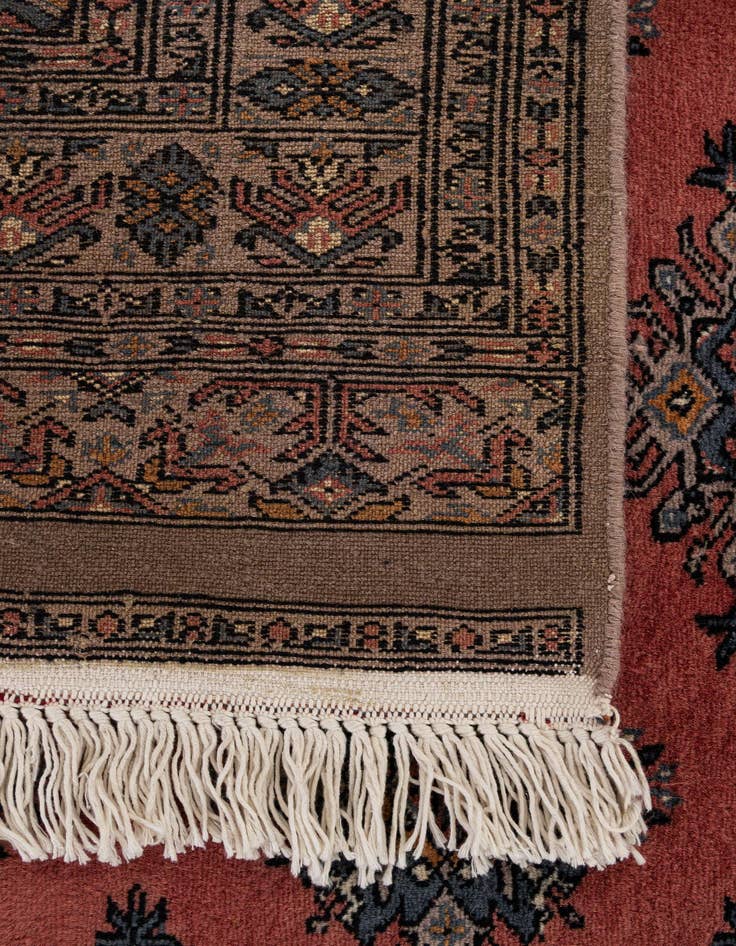 Detail image of  4' 1 x 6' 1  Hand Knotted Bokhara Oriental Wool Rug