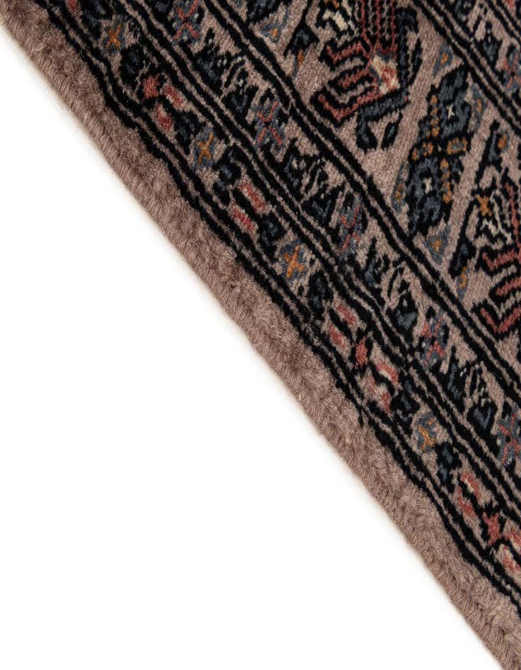 Detail image of  4' 1 x 6' 1  Hand Knotted Bokhara Oriental Wool Rug