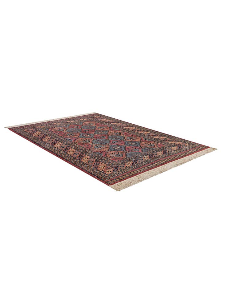 Detail image of  4' 3 x 5' 11  Hand Knotted Bokhara Oriental Wool Rug