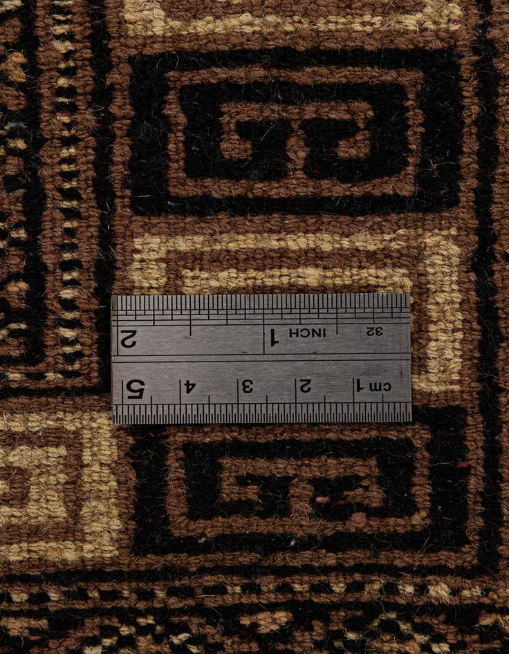 Detail image of  4' 3 x 5' 11  Hand Knotted Bokhara Oriental Wool Rug