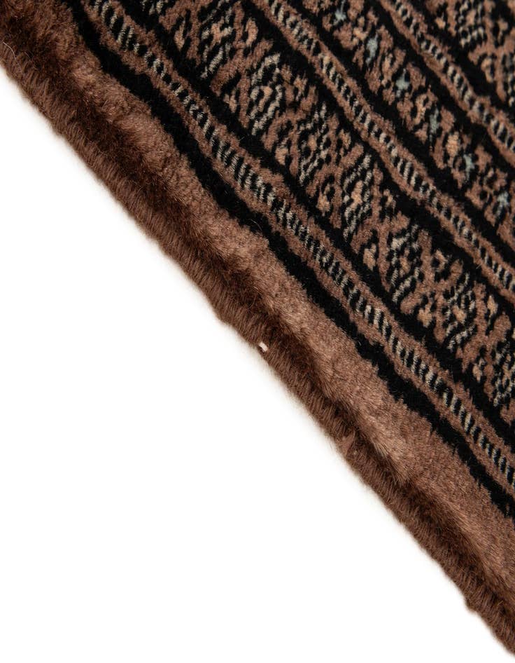 Detail image of  4' 3 x 5' 11  Hand Knotted Bokhara Oriental Wool Rug