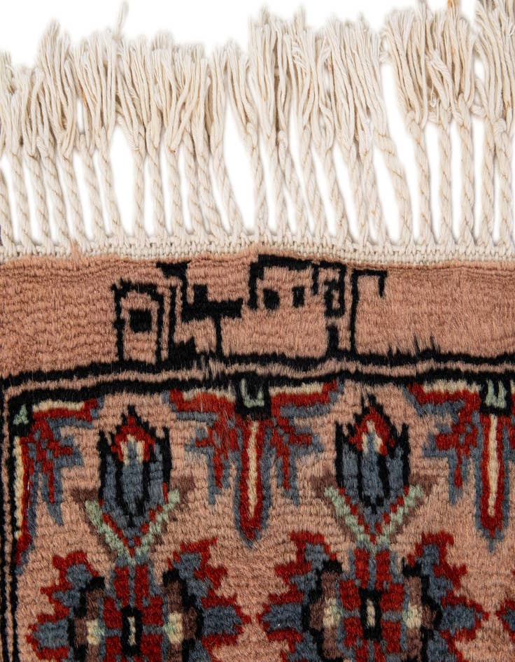 Detail image of  3' 2 x 5' 2  Hand Knotted Bokhara Oriental Wool Rug