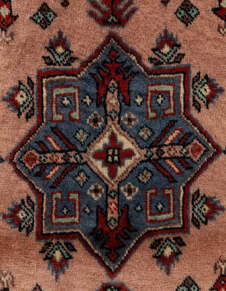 Detail image of  3' 2 x 5' 2  Hand Knotted Bokhara Oriental Wool Rug