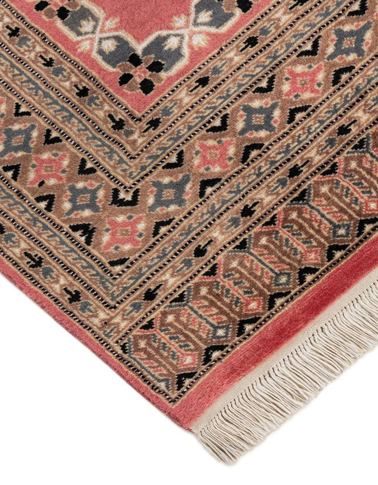 Detail image of  4' 1 x 6'  Hand Knotted Bokhara Oriental Rug