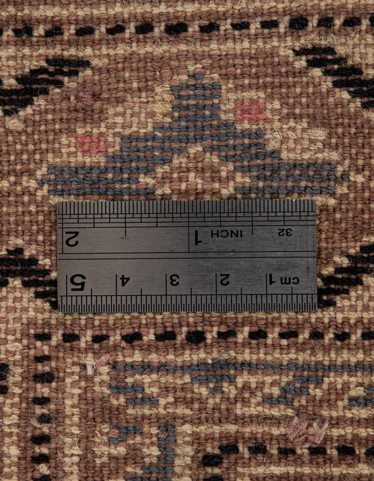 Detail image of  4' 1 x 6'  Hand Knotted Bokhara Oriental Rug