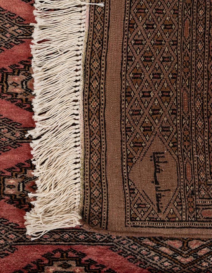 Detail image of  4' 3 x 6' 5  Hand Knotted Bokhara Oriental Wool Rug