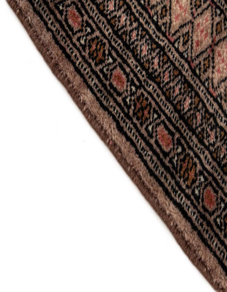 Detail image of  4' 3 x 6' 5  Hand Knotted Bokhara Oriental Wool Rug