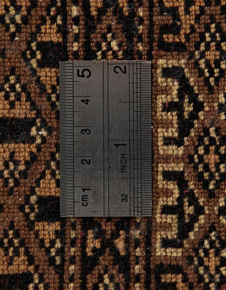 Detail image of  2' 6 x 4' 2  Hand Knotted Bokhara Oriental Wool Rug