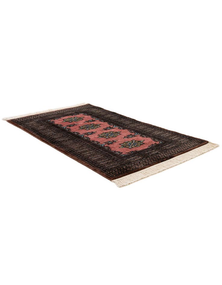 Detail image of  2' 6 x 4' 2  Hand Knotted Bokhara Oriental Wool Rug